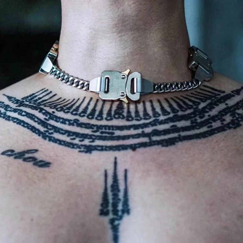 

Four Buckles Alyx Necklaces 2021 Men Women 1017 Hip Hop ALYX 9SM Chain Necklace BUCKLES 4 EVER 1:1 High Quality Accessories