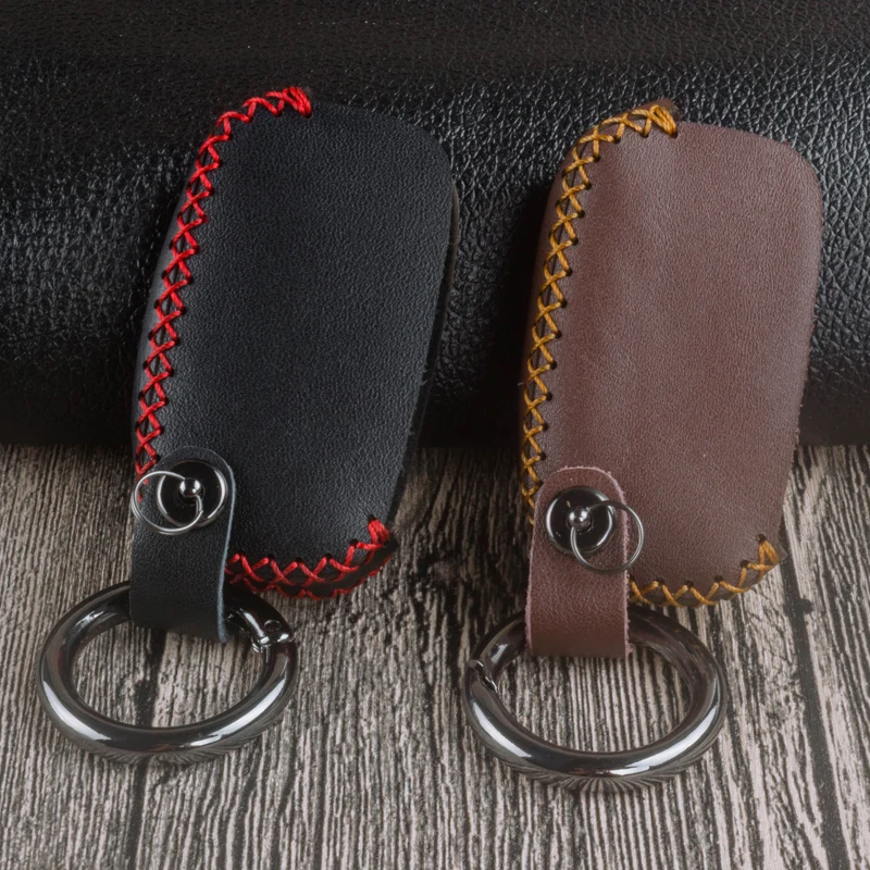 Складной кожаный чехол для ключа автомобиля Lada Priora Sedan sport Vesta Largus Kalina Granta X-Ray XRay