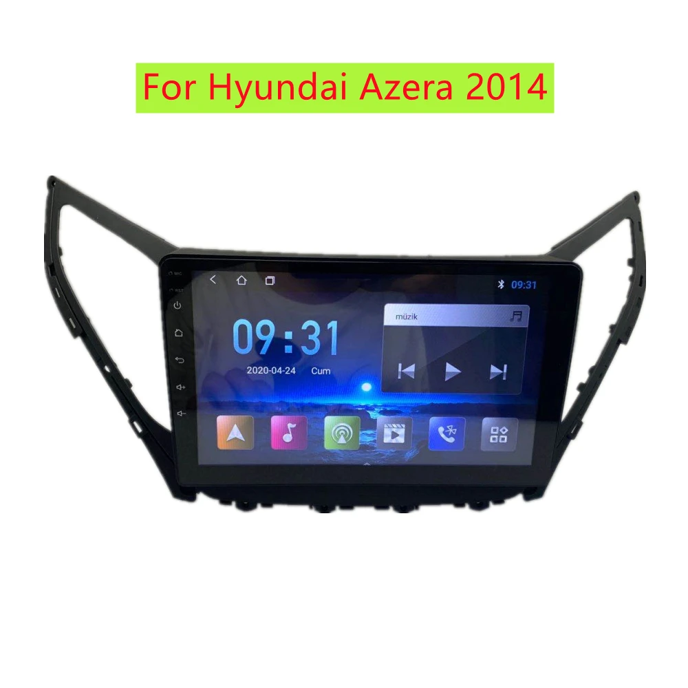 

Android 10.0 Car Multimedia Player For Hyundai Azera 2014 Car GPS Radio Stereo Head Peptide Unit 9inch