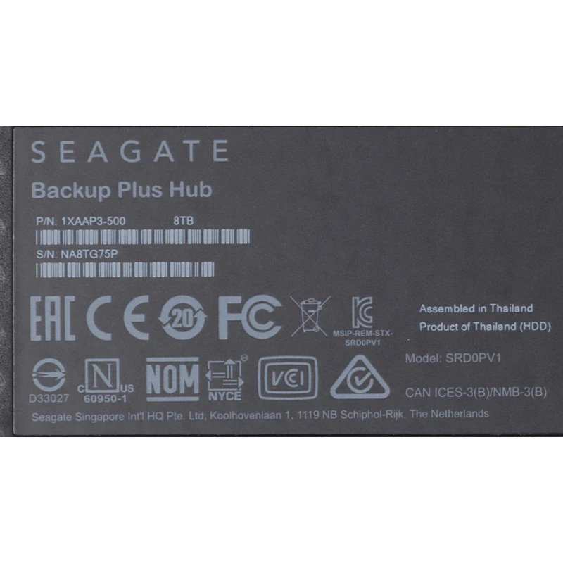 Жесткий диск Seagate Original USB 3.0 8Tb STEL8000200 Backup Plus Hub 3.5&quot черный|Внешние жесткие диски| |
