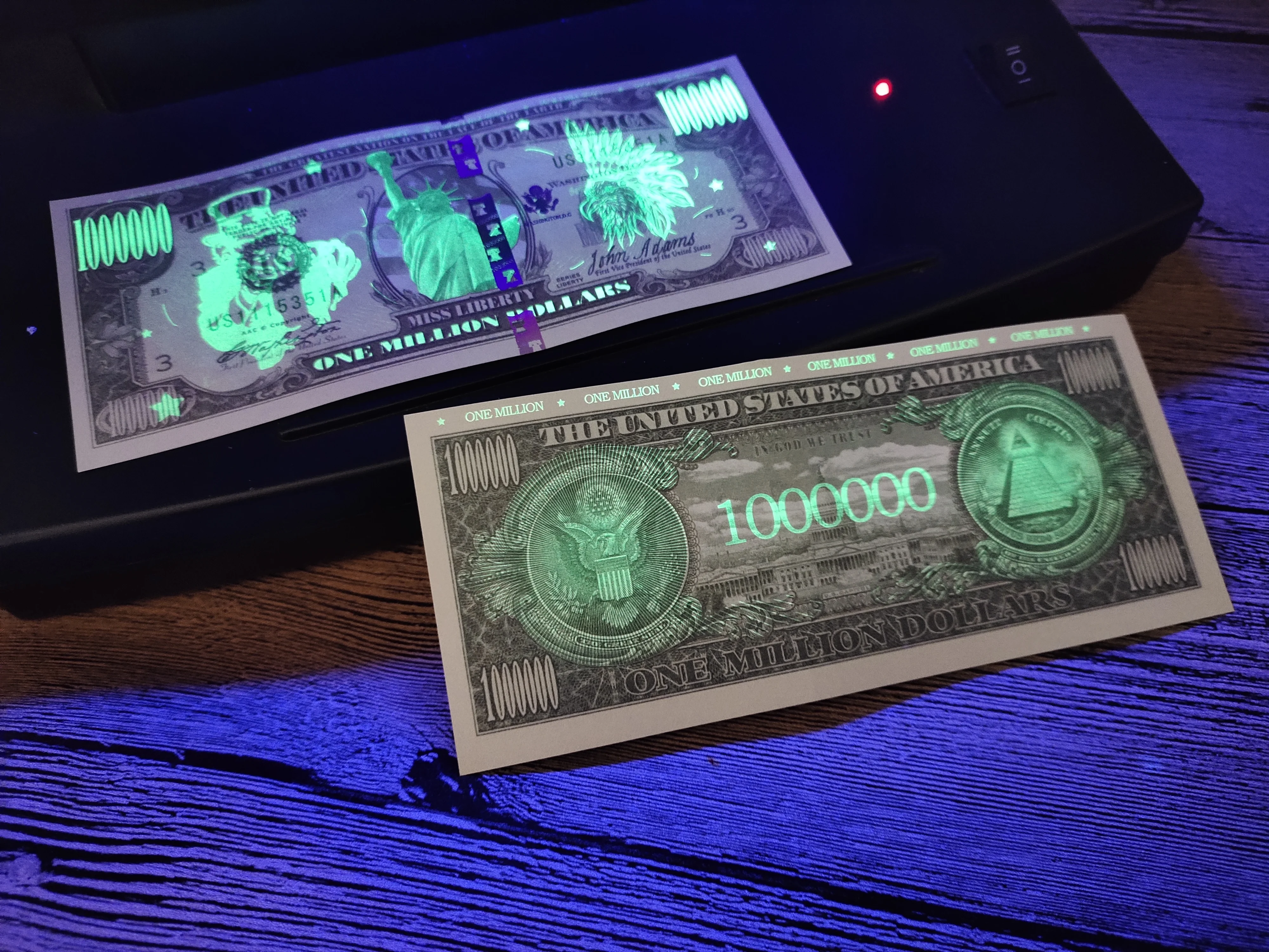 20 шт. один миллион долларов США бумажные Поддельные Банкноты банкноты без