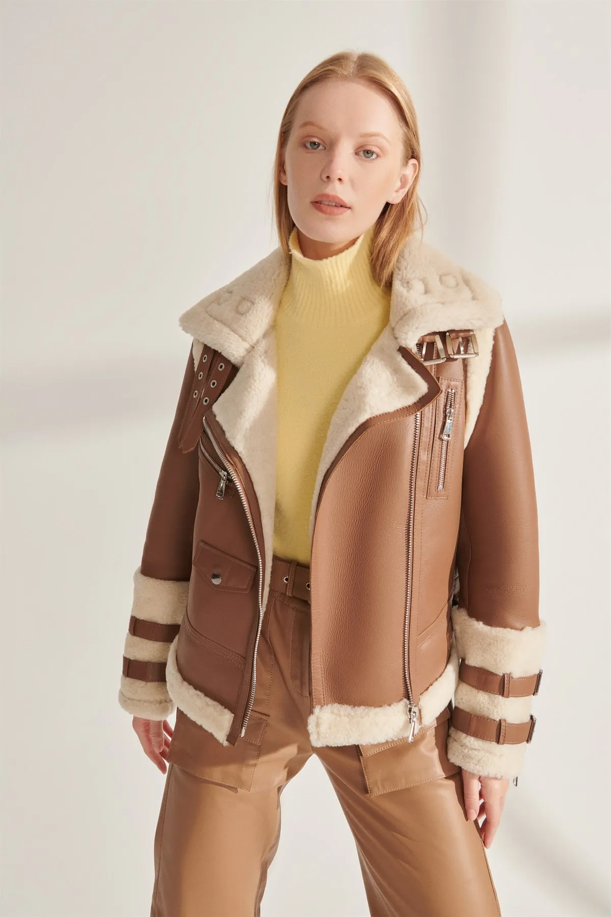 Genuine Leather Jackets Real Fur Coat Women 'S Winter Clothing Warm Waterproof Winter Coat Parkas Design New Street Fashion Türkiyeden