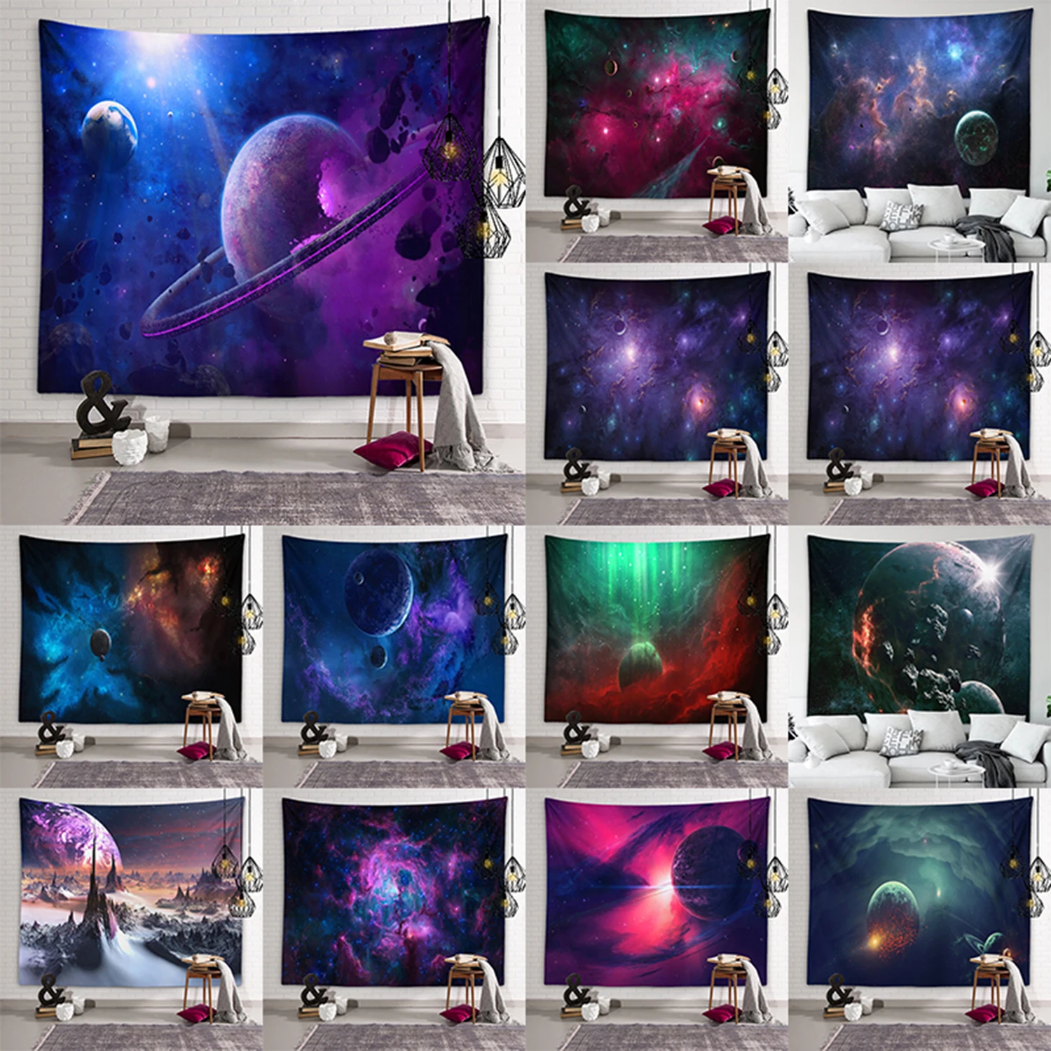 

Cosmos art tapestry wall artist's life bedspread beach towel