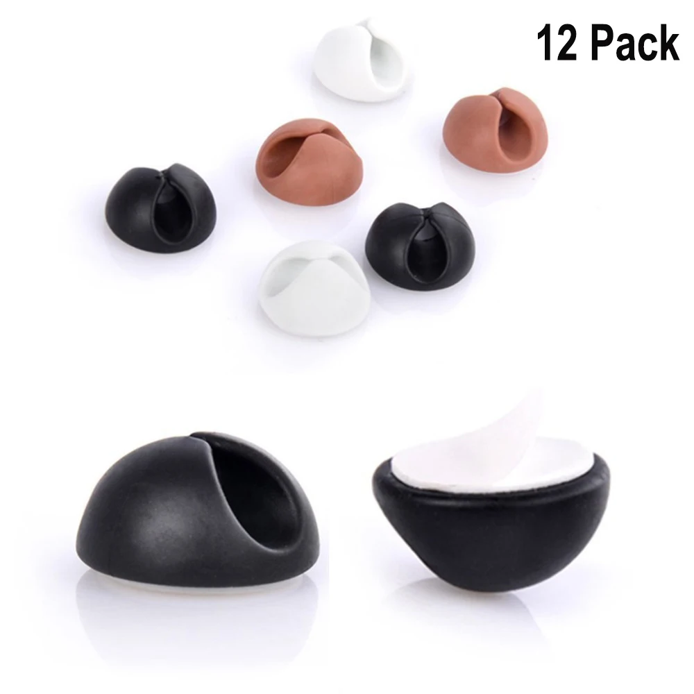 12 шт. зажимы для настольных кабелей система управления шнуром компьютера зарядка