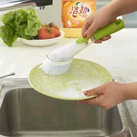 new automatic liquid washing dish brushes kitchen gadgets cleaning brush sink floor cleaning tools non stick oil scouring pad