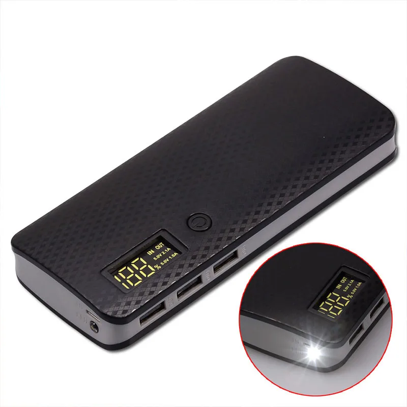 Внешний аккумулятор 18650 мАч (без аккумулятора) чехол сделай сам для зарядки