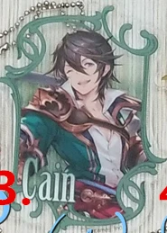 Гранблю Фэнтези брелок с рисунком из игры аниме Ayer Belial Elmott Lucifer Cain Sandalphon Nezahualpilli Eustace Aoidos акриловый брелок - Цвет: 03 Cain
