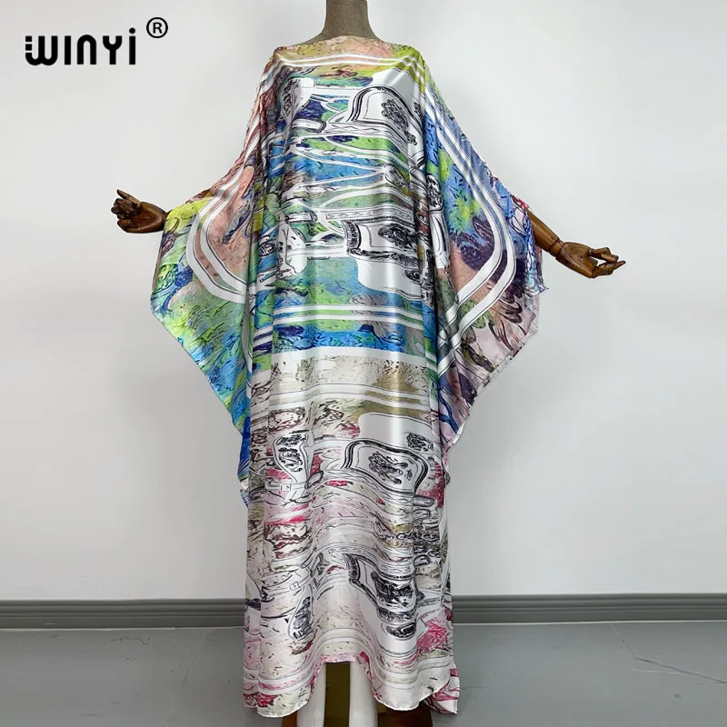 Женское модельное винтажное платье макси WINYI свободное Праздничное Платье с