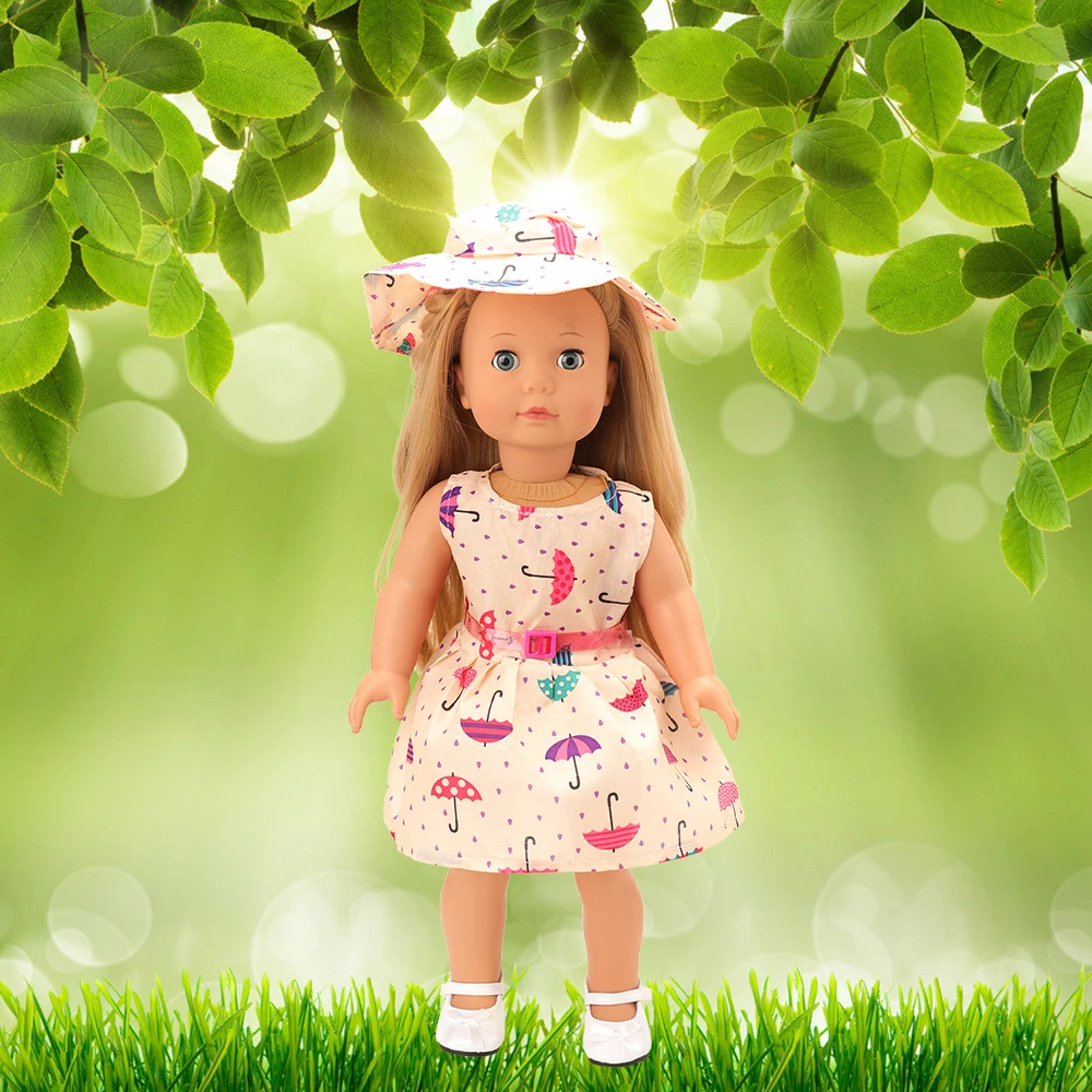 

13 items/set Doll accessories 43 cm = 3 dolls Shoe +3 underwear +7 Our generation Doll Clothes 43 Cm for18'' baby Toys For Girl