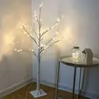 Рождественское украшение, светодиодсветильник освещение в виде березы, дерево, предметы для праздника, вечеринки 2022, Рождественское украшение для домашнего стола