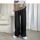 Мужские прямые широкие спортивные брюки в стиле багги, размеры до 5XL