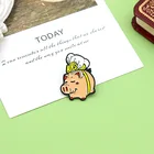 С милым рисунком Улыбающееся некоторый лишний вес свинка Копилка Креативный дизайн капель изысканная, с эмалью броши не могу есть достаточное количество жиров значок со Свинкой