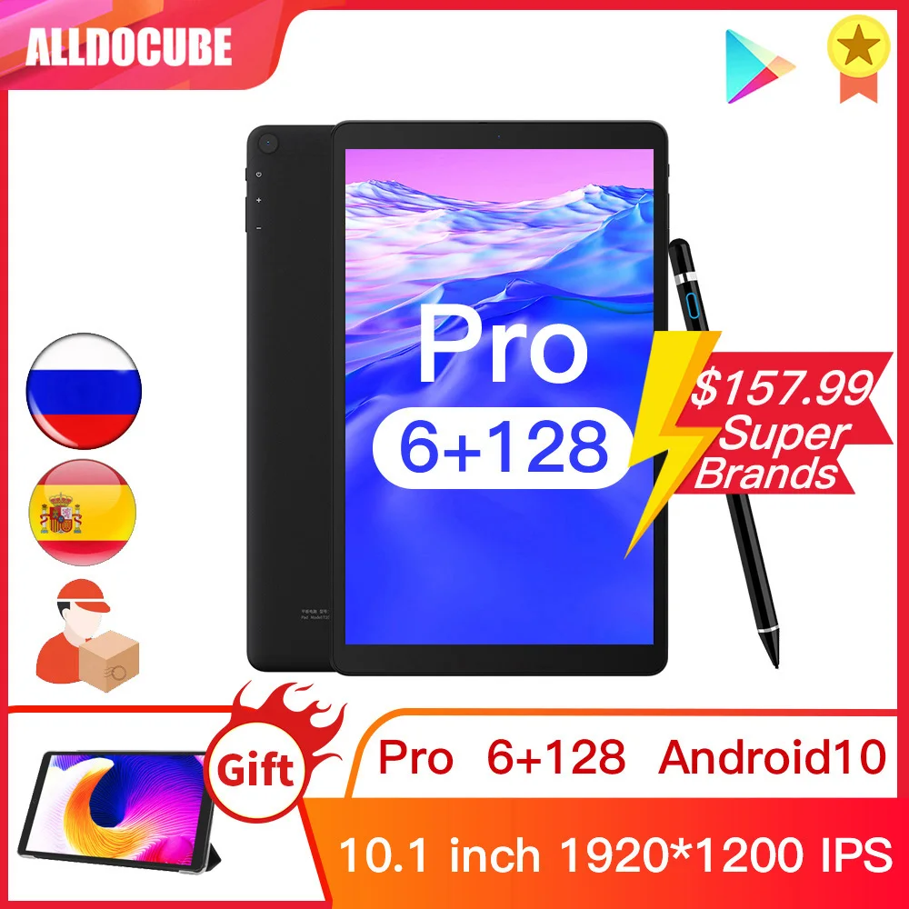 

ALLDOCUBE iPlay20 Pro планшет с 10,1-дюймовым дисплеем, ОЗУ 6 ГБ, ПЗУ 10,1 ГБ, Android 10