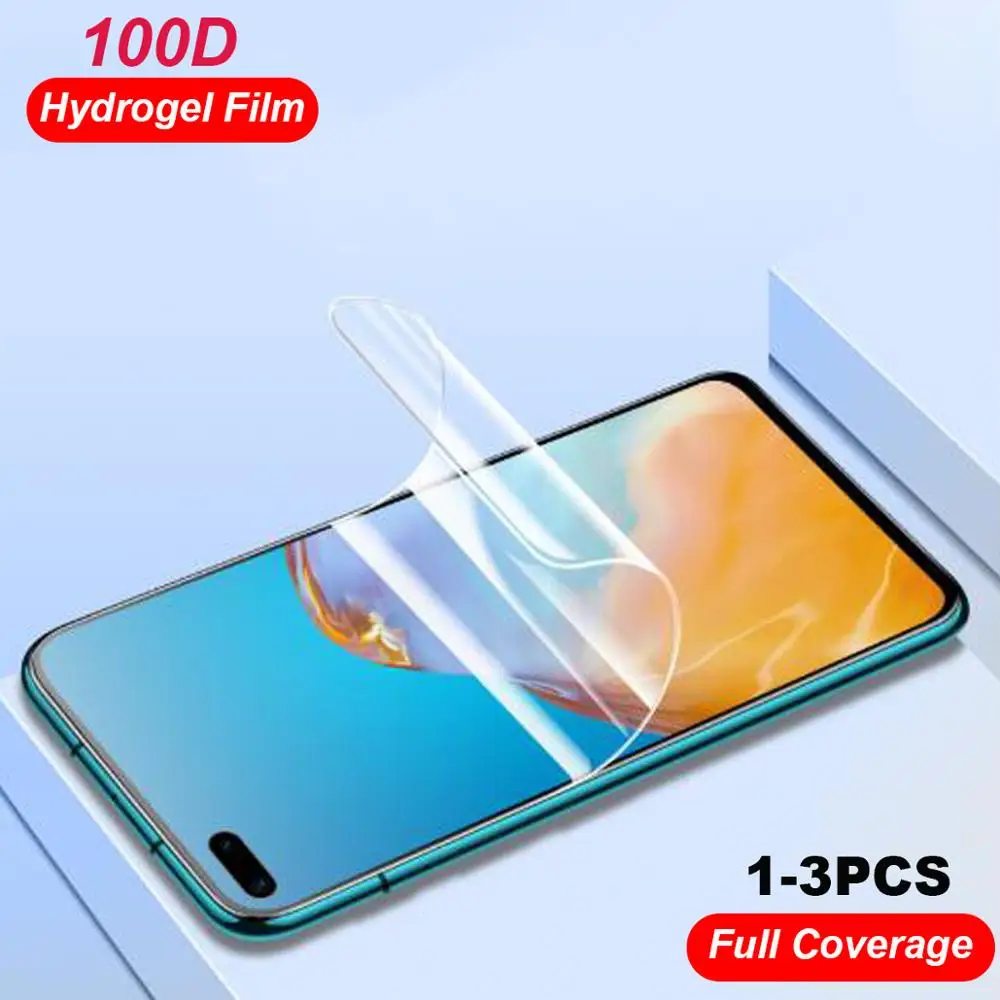 Передняя Гидрогелевая пленка для Huawei P40 Pro P30 P20 Mate 30 20 10 Nova 4 3 3i Honor V30 защита