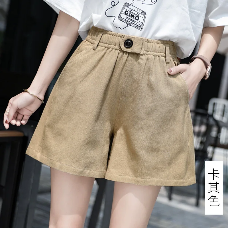 

Women Summer 2021 New Candy Color Anti Emptied Skinny Shorts Casual Lady white