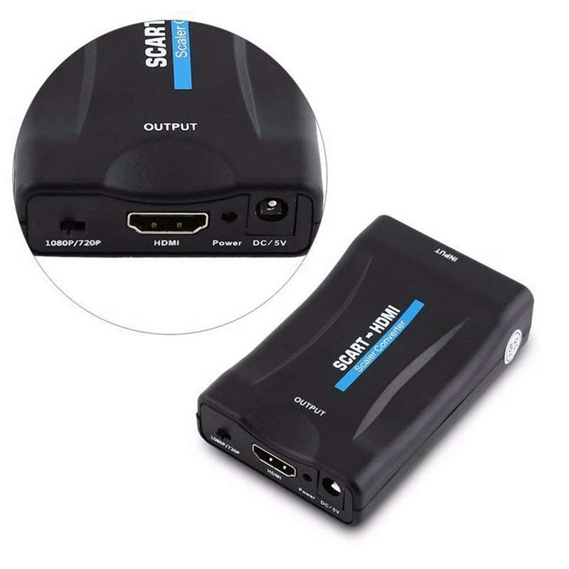 1080P из scart в HDMI адаптер Upscaler видео аудио конвертер для ТВ HDTV STB VHS XBox PS3 Sky DVD Blu-Ray |