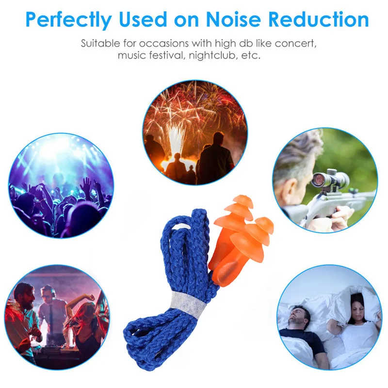 

Spiral Waterproof Ear Plug Sleeping Travel Study Anti Noise Earplugs Hearing Protection Noise Reduction Soft Silicone Ear Plugs
