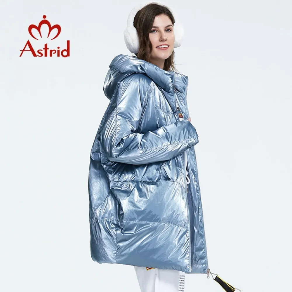 Astrid 2019 Зима Новое поступление пуховик женская свободная одежда верхняя высокое