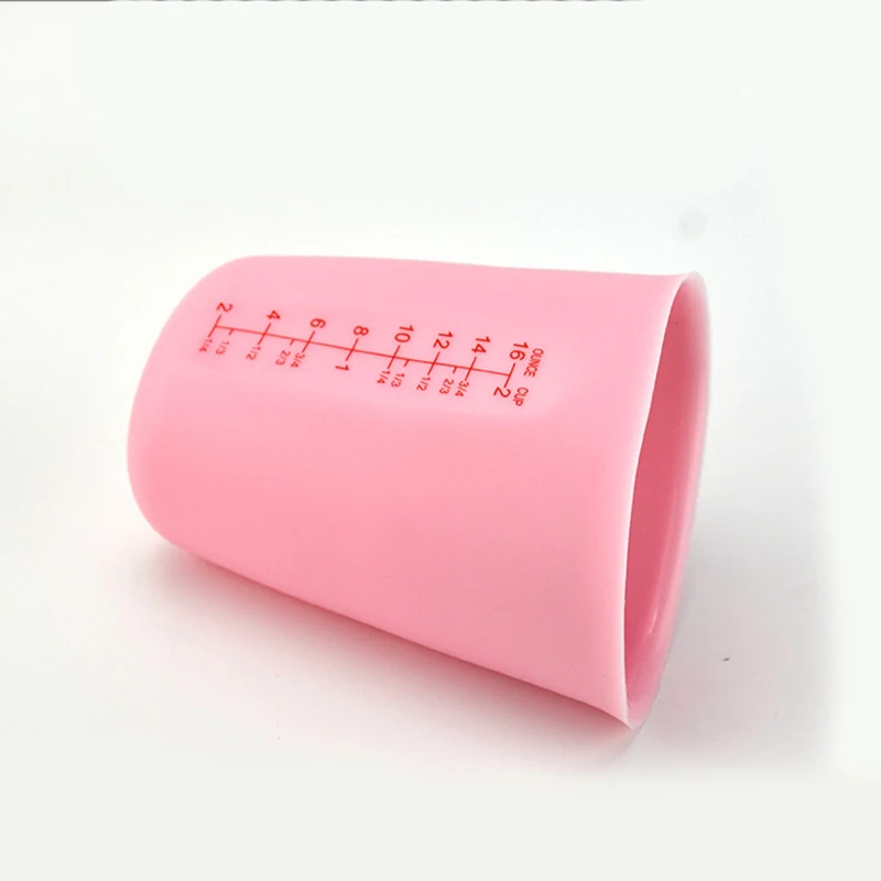 

Baking Grade Silicone Measuring Cup White Colorful Food Grade Silicone Graduated Measuring Cup Baking Liquid Measure Container