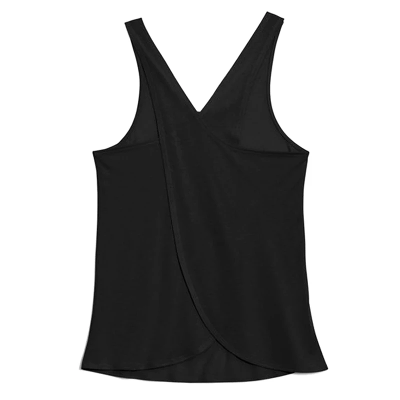 

Women Casual Cross Back Yoga Shirt Sleeveless Workout Sports Vest Top Solid Vest EIG88