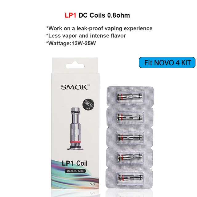 Оригинальный SMOK LP 1 2 катушки головки LP1 сетчатые сердечники для картриджа NOVO 4