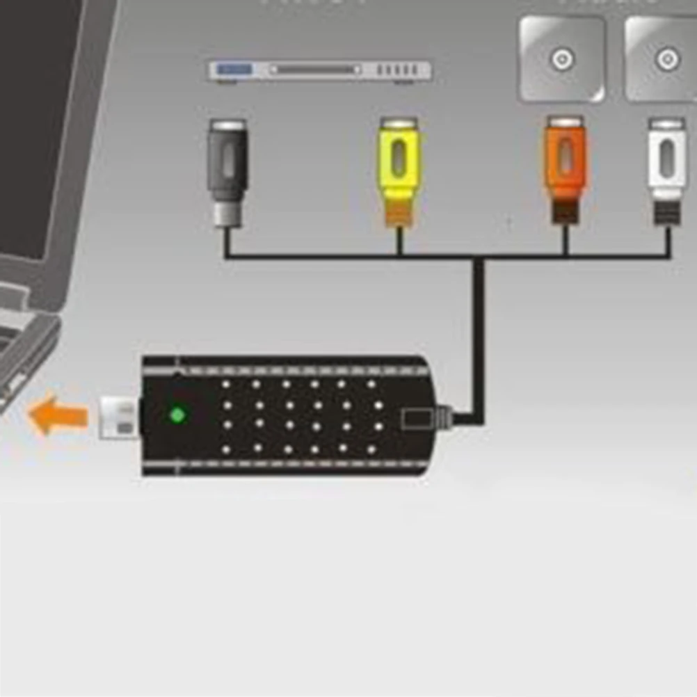 1 компл. USB 2 0 HDMI к RCA usb адаптер конвертер аудио видео кабели для ПК TV DVD VHS