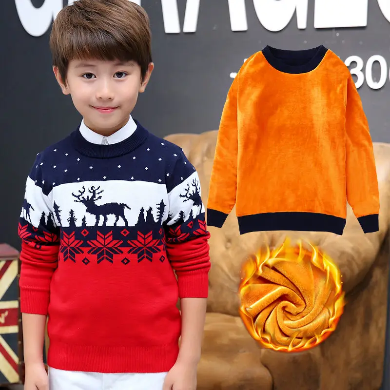 

11 12 13 14 Years Russian Teenage Boys Girls Christmas Sweater Knitwear 2020 Winter Children Long Sleeve Kids Knitted Sweaters