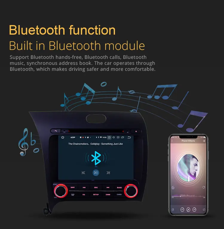 TOPBSNA Android 9,0 автомобильный DVD мультимедийный плеер для Kia CERATO K3 FORTE 2013 wifi автомобильный Радио плеер с gps-навигатором авто FM