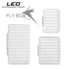 Leo Fly Hook Box 28055 Fly коробка рыболовных крючков с пенопластом, водонепроницаемые прочные рыболовные снасти, прозрачные, Размеры S M L