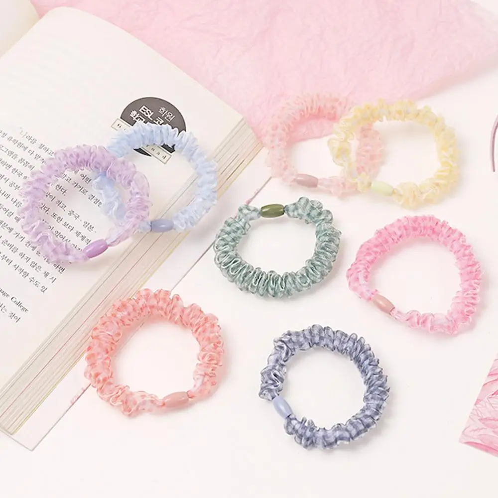 Резинка для волос сетчатая кремового цвета большого кишечника |