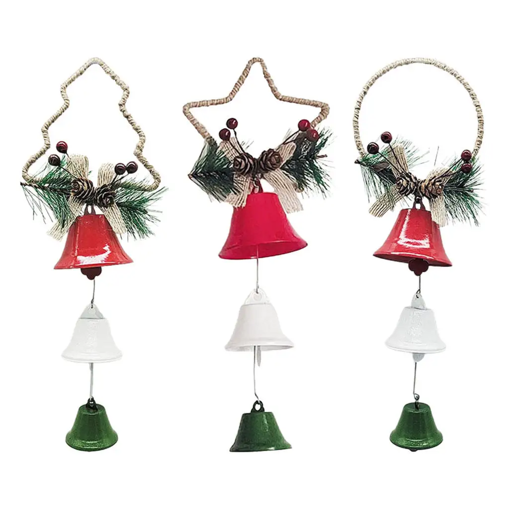 

Hanging Christmas Bell Beaded Pendant Wedding Favors Plants Decoration Ornament