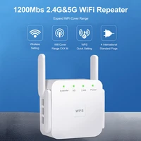 4 antenna wifi booster 1200mbps wi fi range extender signal repeater ap eu plug for household computer safety parts