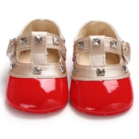 0 18m newborn baby girls bow princess shoes soft sole crib leather solid buckle strap flat with heel baby shoes 4 colors