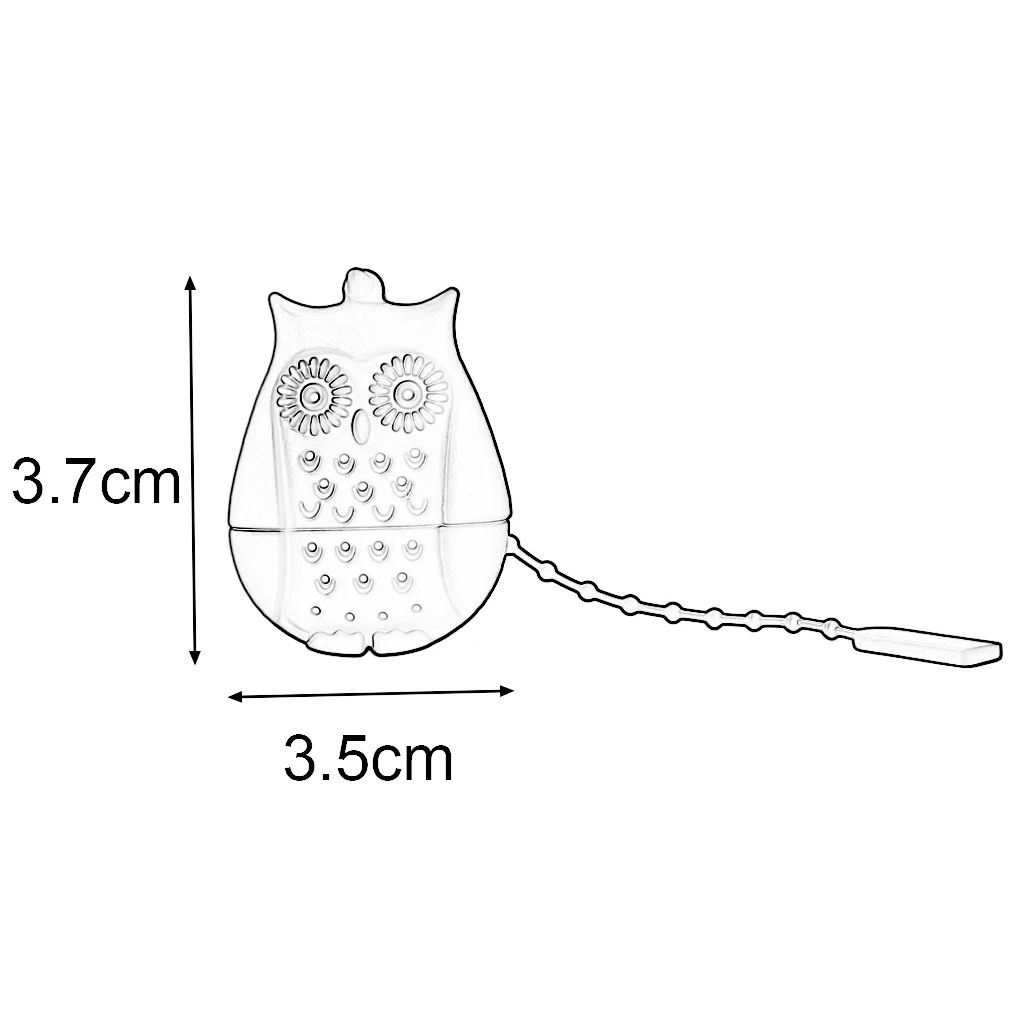 

green tea bags Tea Strainer Infusor Filter Empty Tea Bag Leaf Diffuser Creative Design Owl Tea Infuser Silicone Strainers Tools