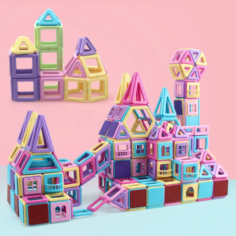 258 шт. большой Магнитный конструктор модель и строительные магниты магнитные