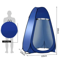 camping thick waterproof coated silver automatic quick open outdoor shower fishing bath toilet bathing tent sun shade tent