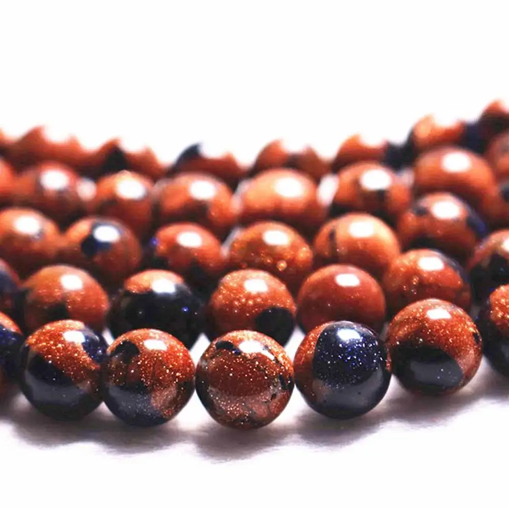 Оптовая продажа разноцветные золотистые бусины россыпью 6/8/10/12 мм гладкие и