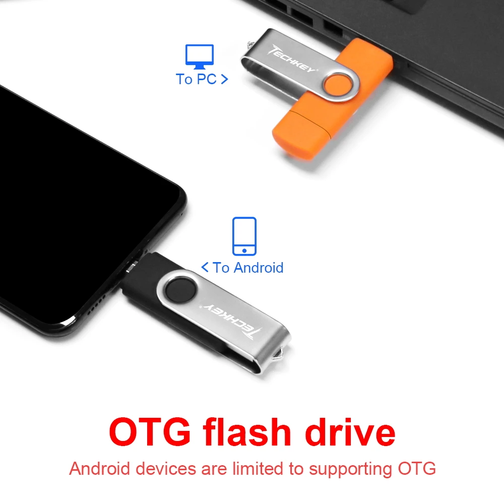 Флеш накопитель OTG Usb в виде ключа шка флешка на 8 ГБ 16 32 64 128 флэш карта