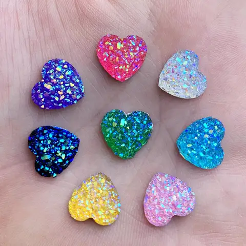 80pcs 12mm glitters ab culori minerale de suprafață minerală rășină rahină flatback cabochon piatră de bricolaj de nuntă meșteșuguri
