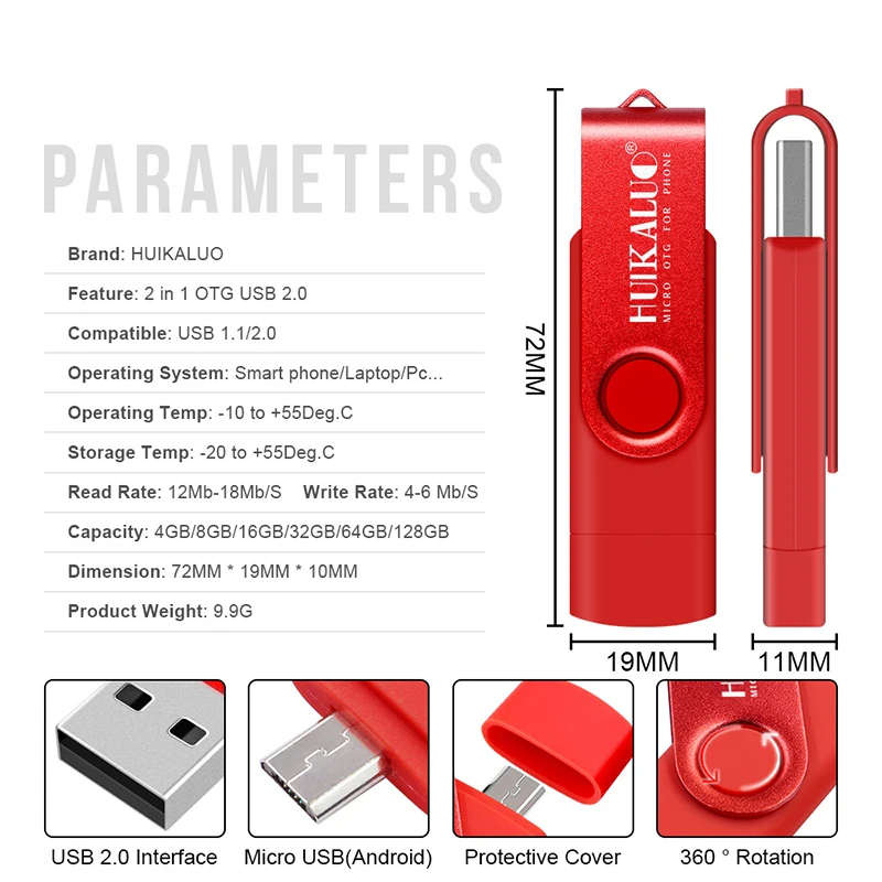 Красочный OTG USB флэш накопитель высокоскоростной Usb 2 0 128 Гб 64 ГБ 32 16 в 1 Micro карта
