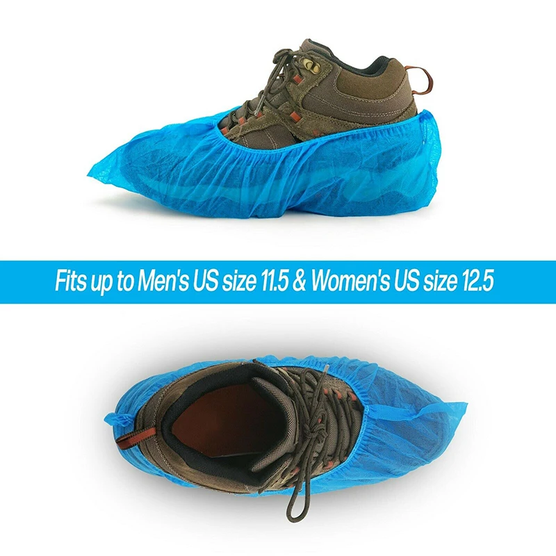 100 шт. нетканый материал одноразовые бахилы пинетки бытовые толстые моющиеся