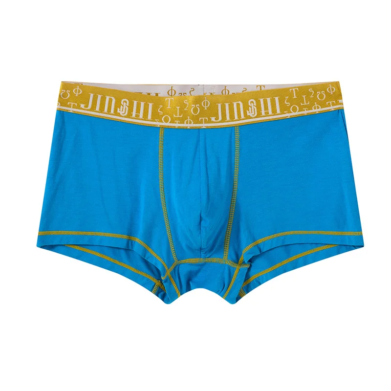 Fashion Men Comfortable Sexy Boxer Briefs Solid Color Flex Waistband Shorts Boxers Male Panties Underpants Briefs