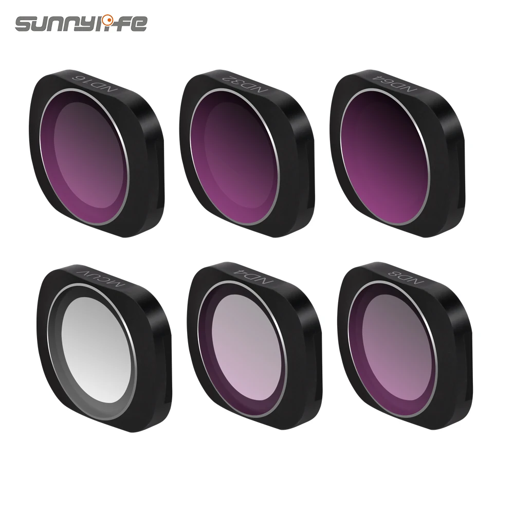 Sunnylife Регулируемый фильтр объектива MCUV CPL NDPL ND64 PL ND4 ND8 для DJI OSMO POCKET / 2 Gimbal