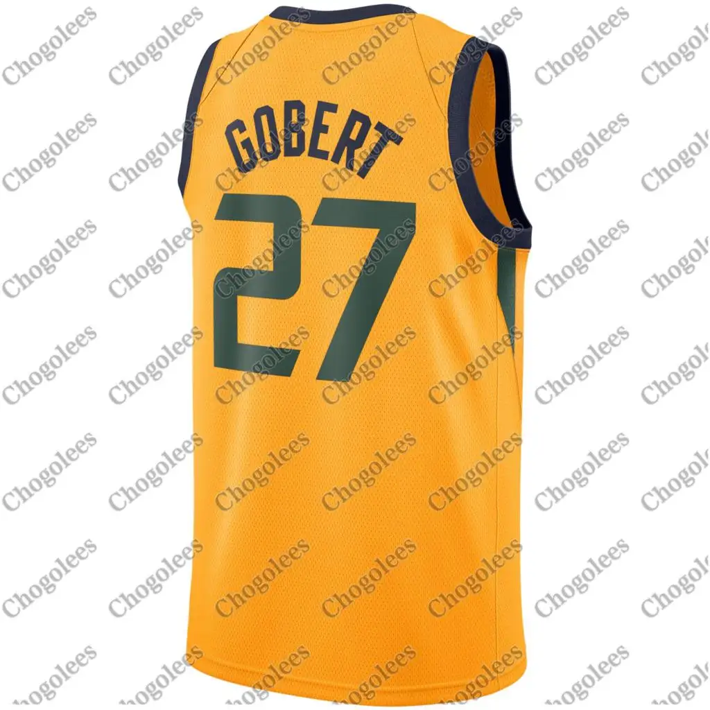 

Men Basketball Jersey Rudy Gobert Utah Swingman Jersey Statement Edition Gold