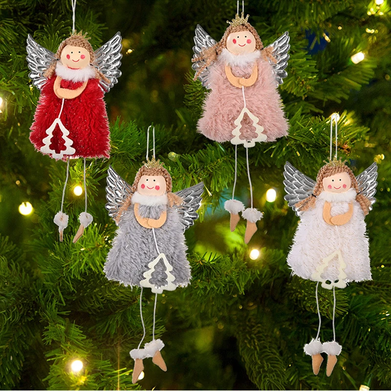 

Ангел Кукла Счастливого Рождества украшение Рождественская елка подвесные украшения кулон Рождественская елка Декор Рождественский подарок 2022 новый год