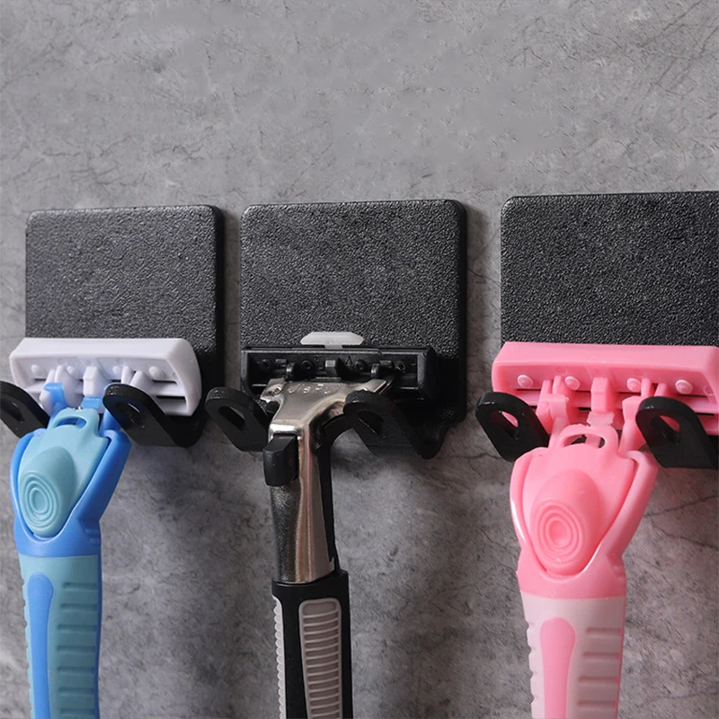 

Shaver Hooks Wall Men Shaving Shaver Shelf Punch-free Bathroom Organizer Accessories Storage Hook Kitchen Hanger