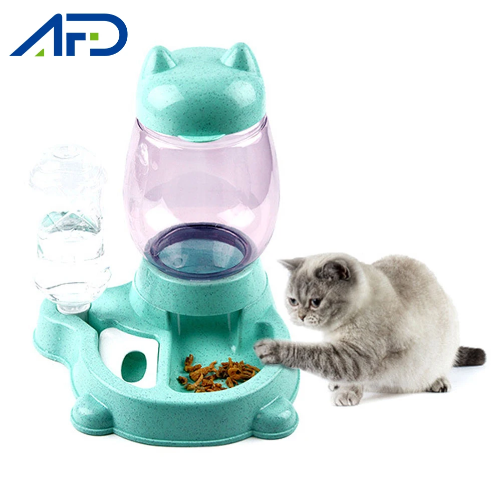 2 в 1 Pet автоматическая кормушка для кошек и собак Еда диспенсер воды поилка щенка