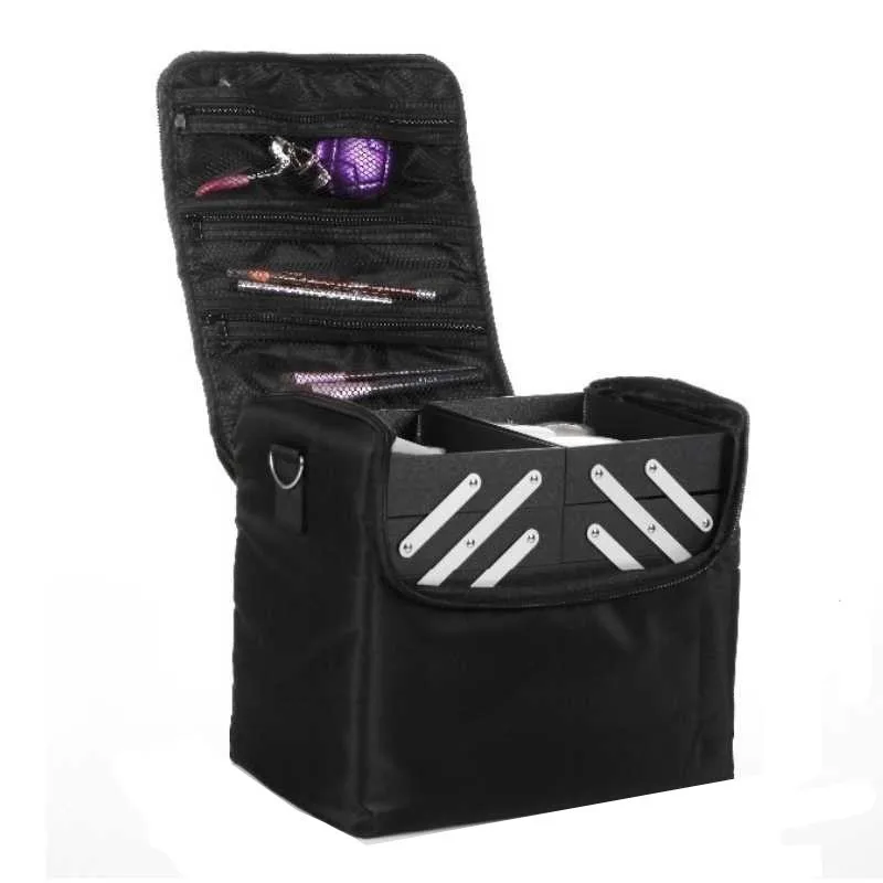 Портативная профессиональная косметичка для макияжа сумка хранения