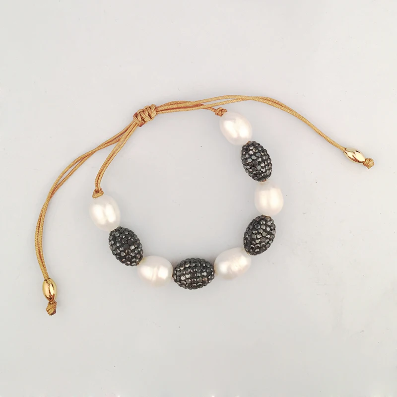 Pulseras mujer moda повязка на руку vsco девушка жемчужный браслет забавный браслет богемные Бохо Пресной воды Жемчужные Браслеты для женщин - Окраска металла: bracelet