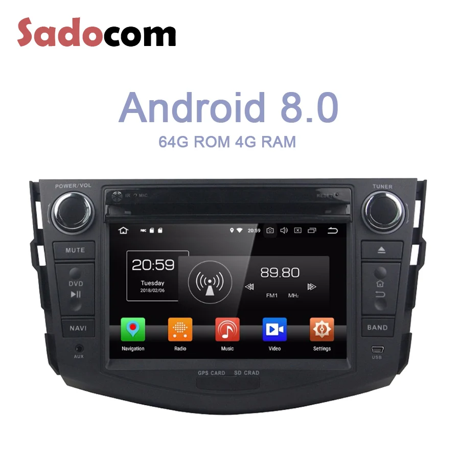 7 &quotTDA7851 Android 8 0 dvd плеер для Toyota RAV4 2006 2012 4 GB Оперативная память 64G Встроенная Core